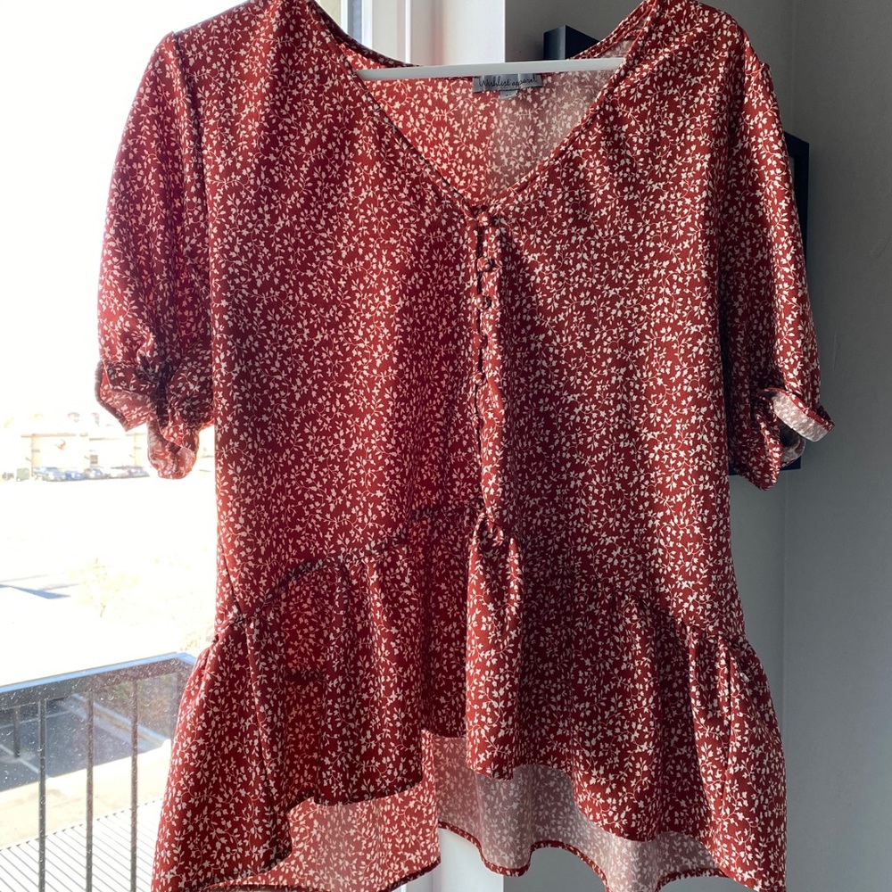 peplum floral top